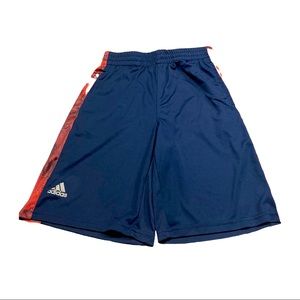 Adidas Boys Youth Performance Climalite Shorts • Blue Size Large